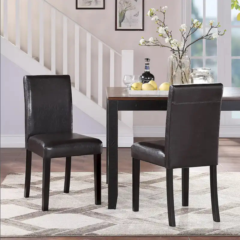 Chaises de salle à manger Mai en similicuir (lot de 2)