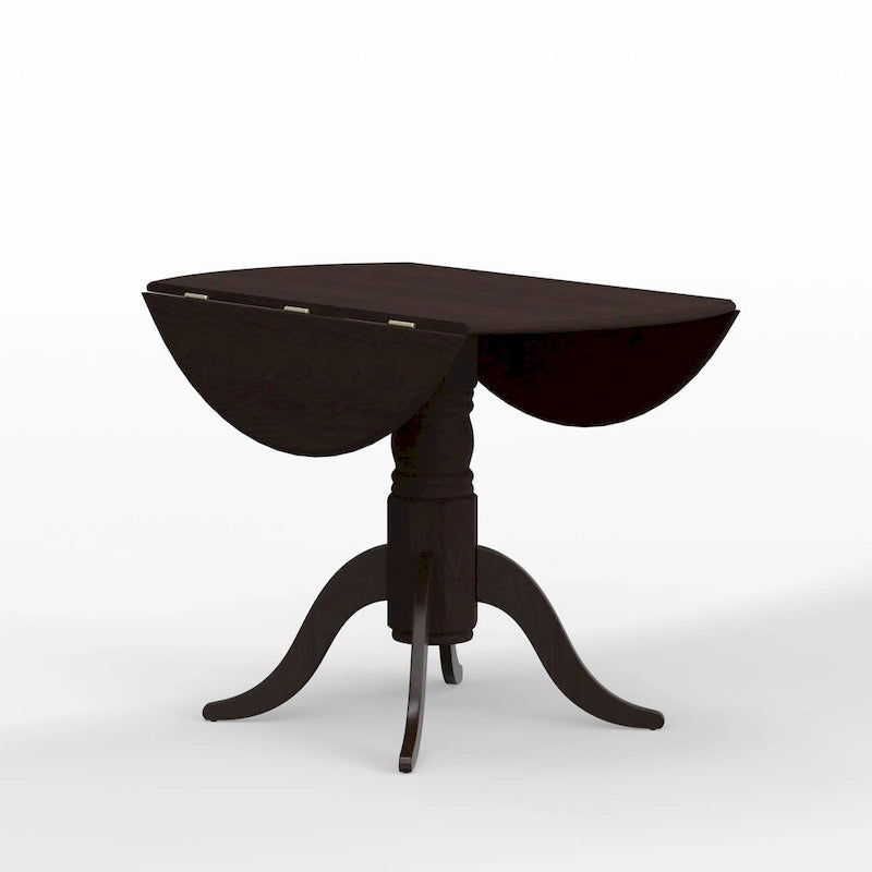 Table à manger avec piètement double à abattants, 42 po.