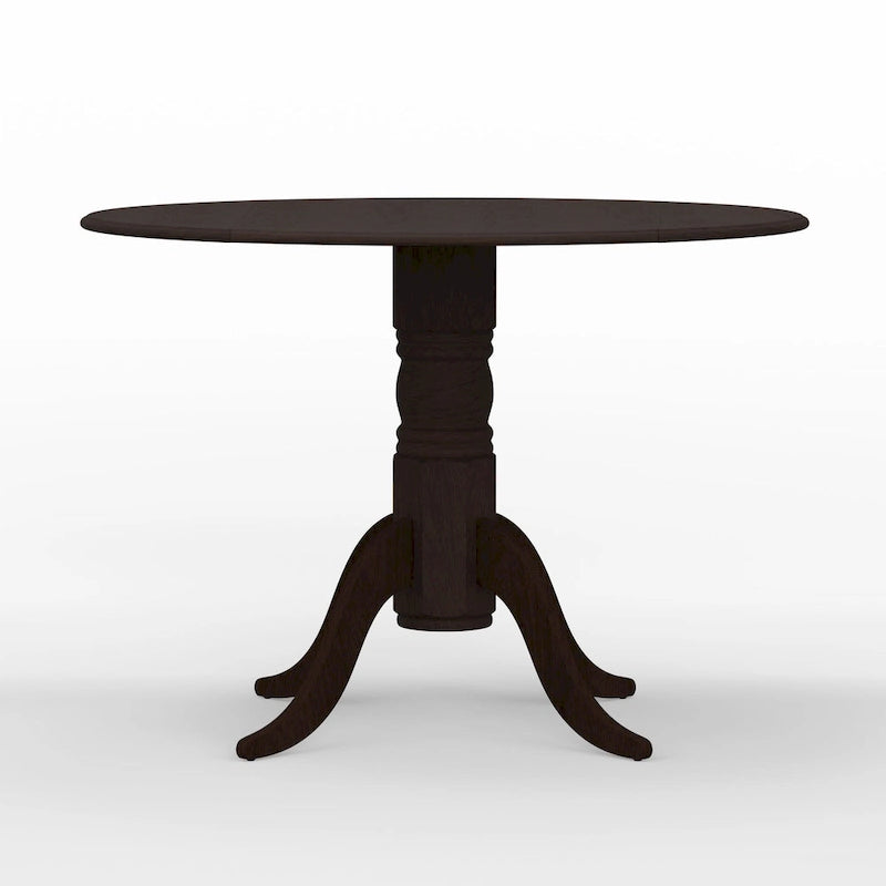 Table à manger avec piètement double à abattants, 42 po.