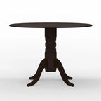 Table à manger avec piètement double à abattants, 42 po.