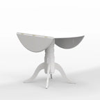 Table à manger avec piètement double à abattants, 42 po.