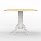 Table à manger avec piètement double à abattants, 42 po.