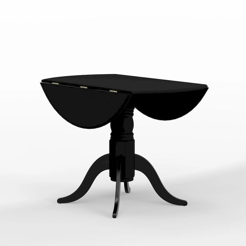Table à manger avec piètement double à abattants, 42 po.