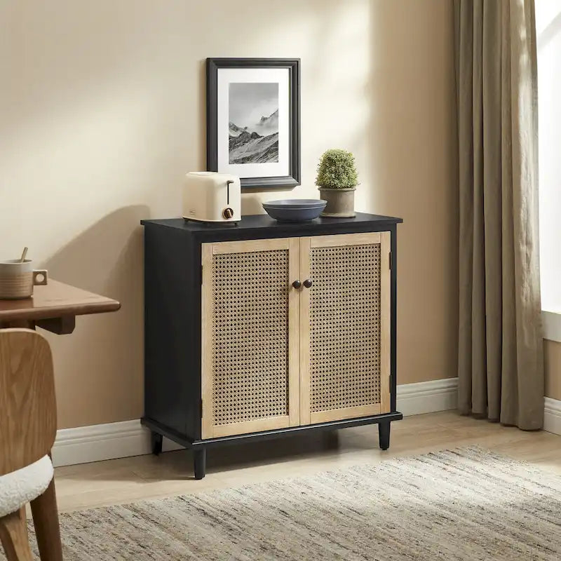 Meuble d'appoint en rotin tressé Art Leon