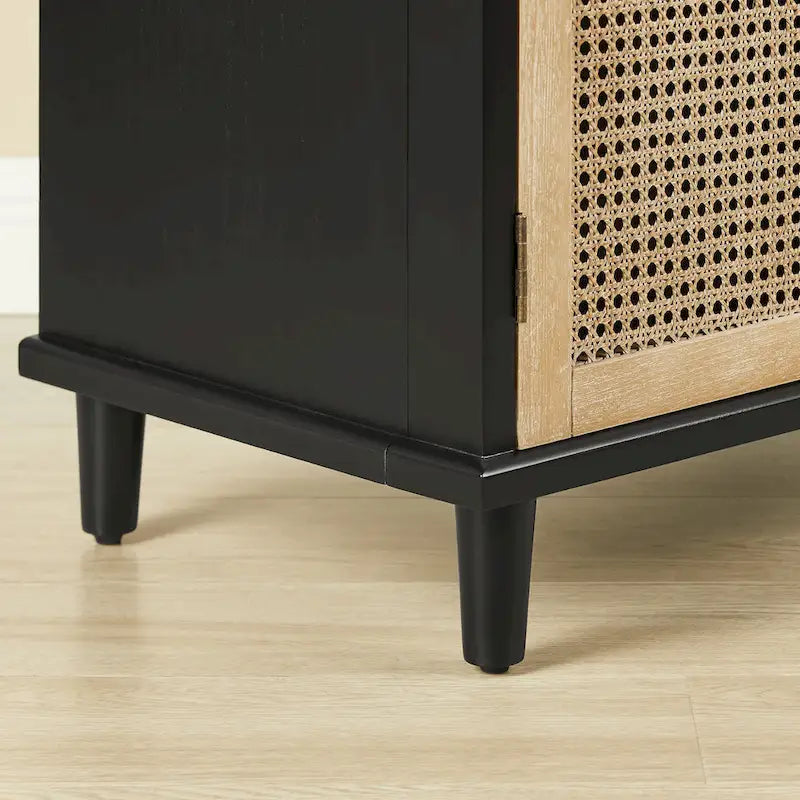 Meuble d'appoint en rotin tressé Art Leon