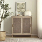 Meuble d'appoint en rotin tressé Art Leon
