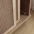 Meuble d'appoint en rotin tressé Art Leon