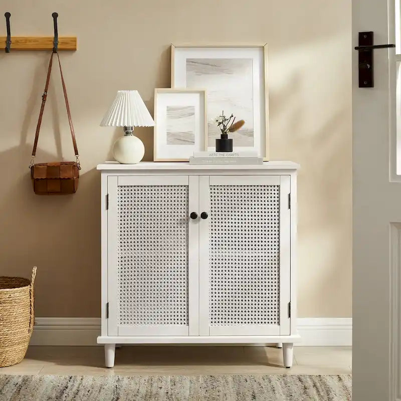 Meuble d'appoint en rotin tressé Art Leon
