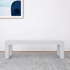 Banc de salle à manger moderne en bois massif à chevrons et poutres - 61