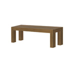 Banc de salle à manger moderne en bois massif à chevrons et poutres - 61