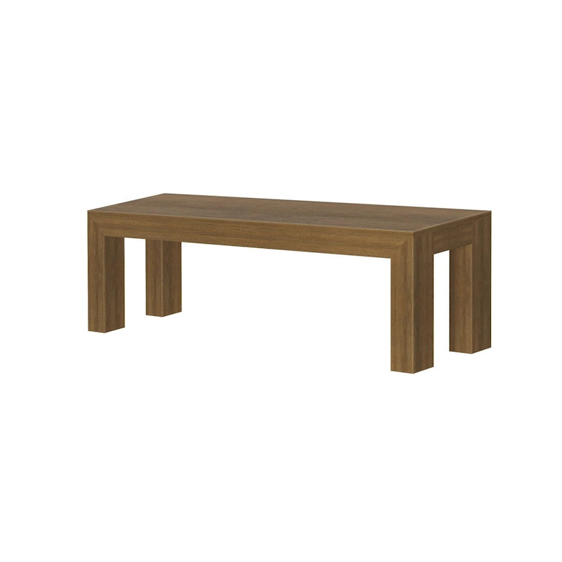 Banc de salle à manger moderne en bois massif à chevrons et poutres - 61