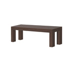 Banc de salle à manger moderne en bois massif à chevrons et poutres - 61