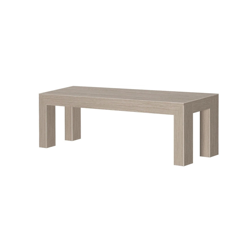 Banc de salle à manger moderne en bois massif à chevrons et poutres - 61