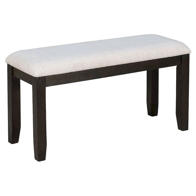 Ensemble de salle à manger 6 pièces avec 4 chaises et un banc