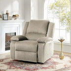 Fauteuil inclinable manuel en cuir végétalien à dossier inclinable