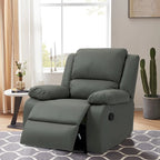 Fauteuil inclinable manuel en cuir végétalien à dossier inclinable