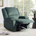 Fauteuil inclinable manuel en cuir végétalien à dossier inclinable