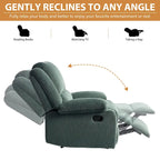 Fauteuil inclinable manuel en cuir végétalien à dossier inclinable