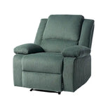 Fauteuil inclinable manuel en cuir végétalien à dossier inclinable