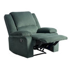 Fauteuil inclinable manuel en cuir végétalien à dossier inclinable
