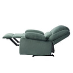 Fauteuil inclinable manuel en cuir végétalien à dossier inclinable