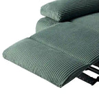 Fauteuil inclinable manuel en cuir végétalien à dossier inclinable