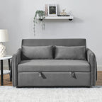 Canapé convertible moderne en velours avec 2 oreillers