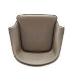 Chaise de salle à manger Callie en cuir recyclé avec accoudoirs