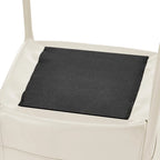 Chaise de salle à manger Callie en cuir recyclé avec accoudoirs