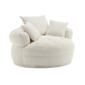 Canapé circulaire large d'intérieur et fauteuil paresseux