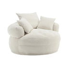 Canapé circulaire large d'intérieur et fauteuil paresseux