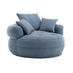 Canapé circulaire large d'intérieur et fauteuil paresseux