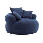 Canapé circulaire large d'intérieur et fauteuil paresseux