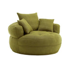 Canapé circulaire large d'intérieur et fauteuil paresseux