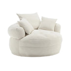 Canapé circulaire large d'intérieur et fauteuil paresseux