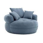 Canapé circulaire large d'intérieur et fauteuil paresseux