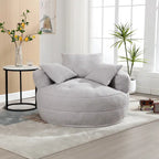 Canapé circulaire large d'intérieur et fauteuil paresseux