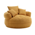 Canapé circulaire large d'intérieur et fauteuil paresseux