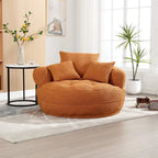 Canapé circulaire large d'intérieur et fauteuil paresseux