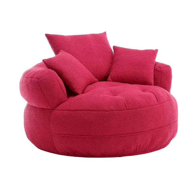 Canapé circulaire large d'intérieur et fauteuil paresseux