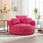 Canapé circulaire large d'intérieur et fauteuil paresseux