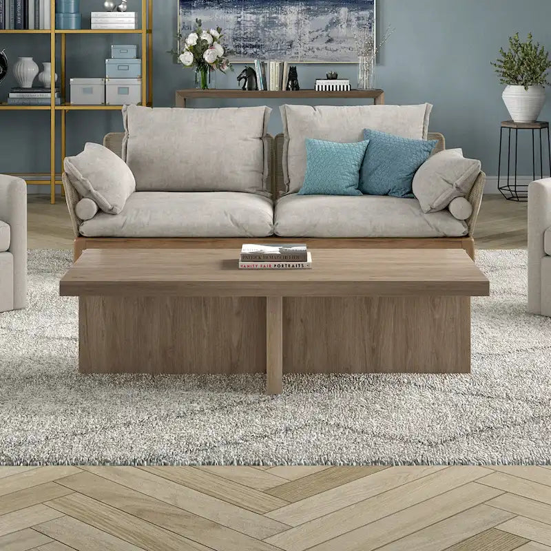 Table basse rectangulaire large Elna 54 - 54 de large