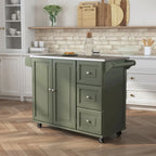 Desserte de cuisine Dolly Madison avec plateau en acier inoxydable par Homestyles