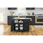 Desserte de cuisine Dolly Madison avec plateau en acier inoxydable par Homestyles