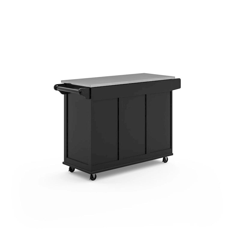Desserte de cuisine Dolly Madison avec plateau en acier inoxydable par Homestyles