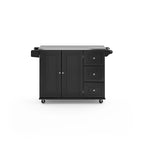 Desserte de cuisine Dolly Madison avec plateau en acier inoxydable par Homestyles