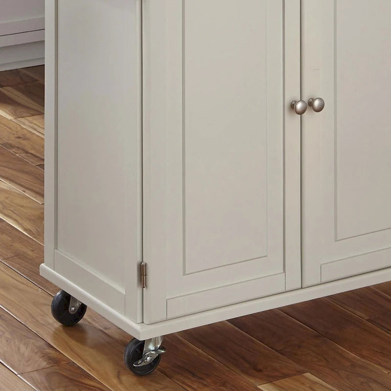 Desserte de cuisine Dolly Madison avec plateau en acier inoxydable par Homestyles