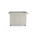 Desserte de cuisine Dolly Madison avec plateau en acier inoxydable par Homestyles