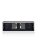 Meuble TV de rangement multifonctionnel en verre Haylin Contemporary de 71 pouces