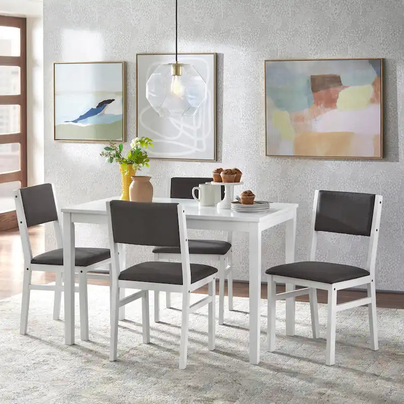 Ensemble de salle à manger 5 pièces en bois massif Jules de Simple Living